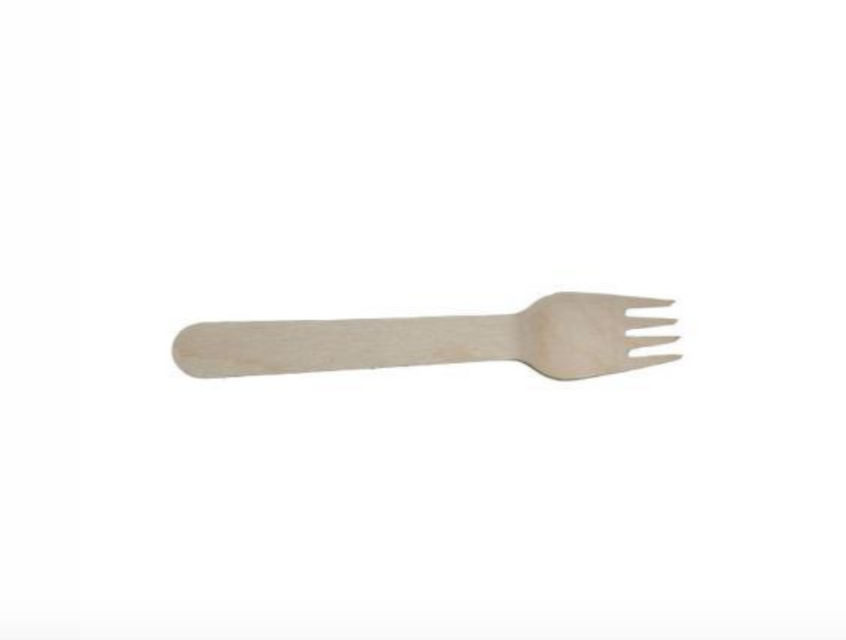 Trægaffel, 160 mm Bionedbrydelig (100 stk/pk)