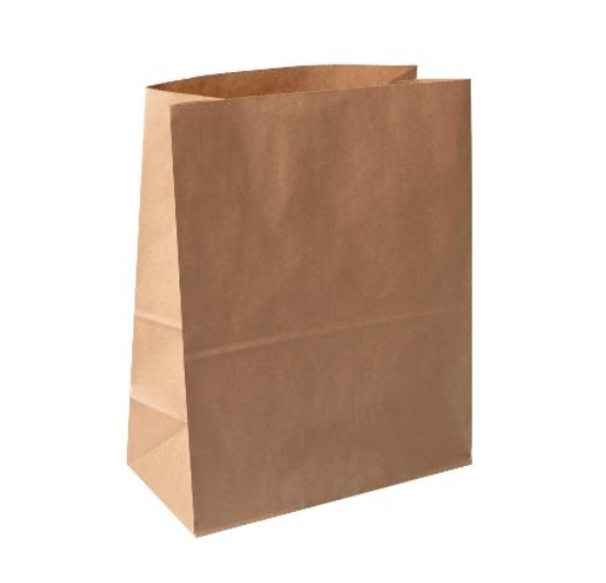 Klodsbundspose 220x125x350 mm – 10 liter, 70 g, FSC, Brun (300 stk)