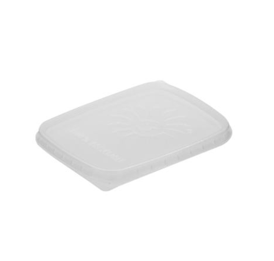 Plastlåg Rektangulær 108 x 81 mm PP til salatbæger pp (1000 stk)